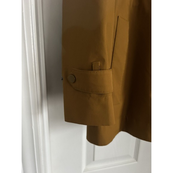 Athleta Rainout Sutro Trench Coat Women's Size X Large Brass Yellow Hooded - Picture 2 of 12